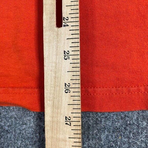 Nautica Competition T-shirt 2XL Orange Vintage Made in USA Spellout - Picture 8 of 9